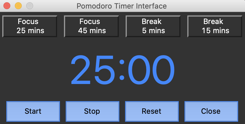 Pomodoro Timer Project